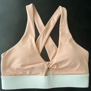 Coral Fabletics Oasis twist front sports bra (S)